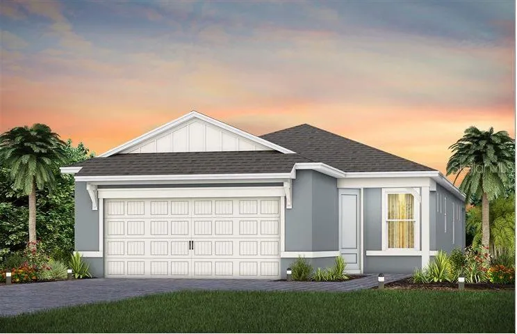 Exterior Design. Artistic rendering for this new construction home. Pictures are for illustrative purposes only. Elevations, colors and options may vary.