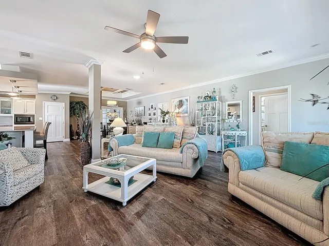 Living Room, Kitchen & Dining Room