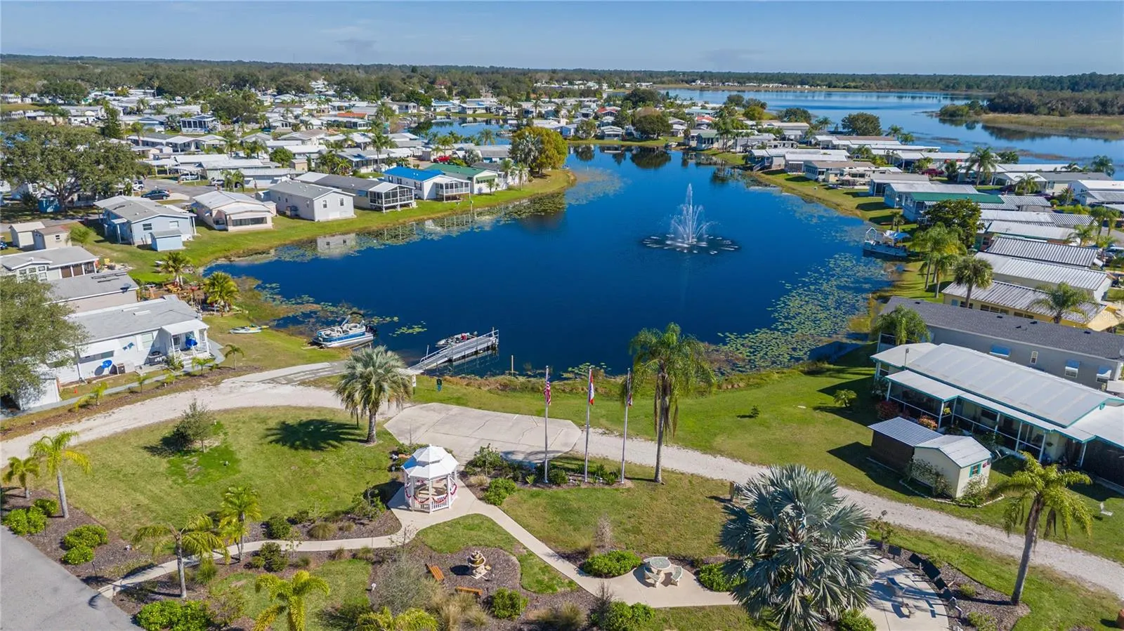 Community entrance - butterfly park, boat ramp