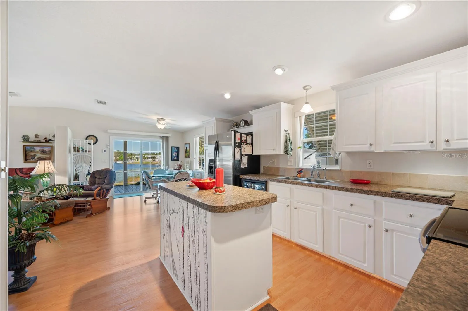 Spacious kitchen with ample storage