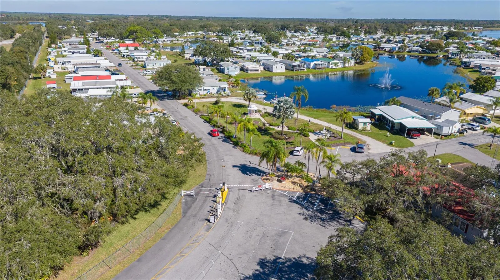 Community entrance - butterfly park, boat ramp