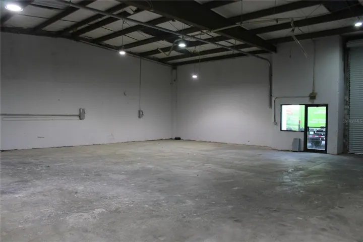 View of front entry from rear of warehouse