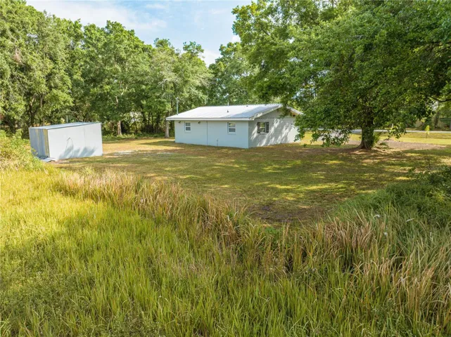 Back exterior and Shed