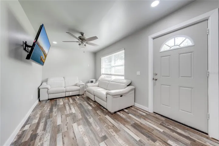View of Front Door and Living Room