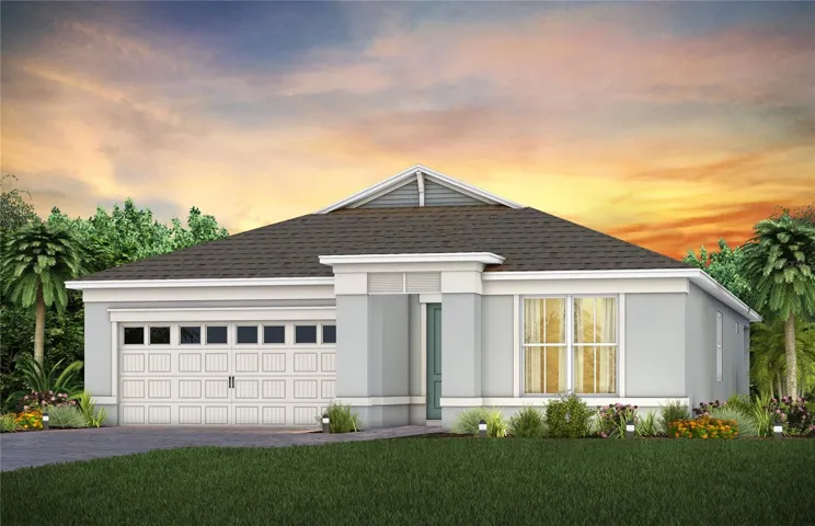 Exterior Design. Artistic rendering for this new construction home. Pictures are for illustrative purposes only. Elevations, colors and options may vary.