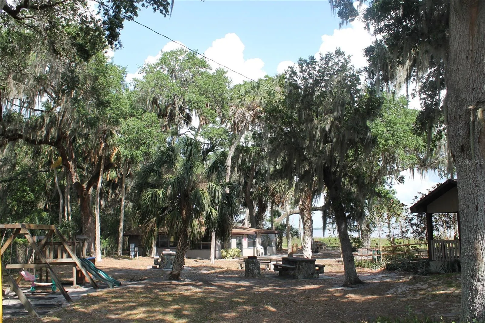 Playground, clubhouse and picnic area