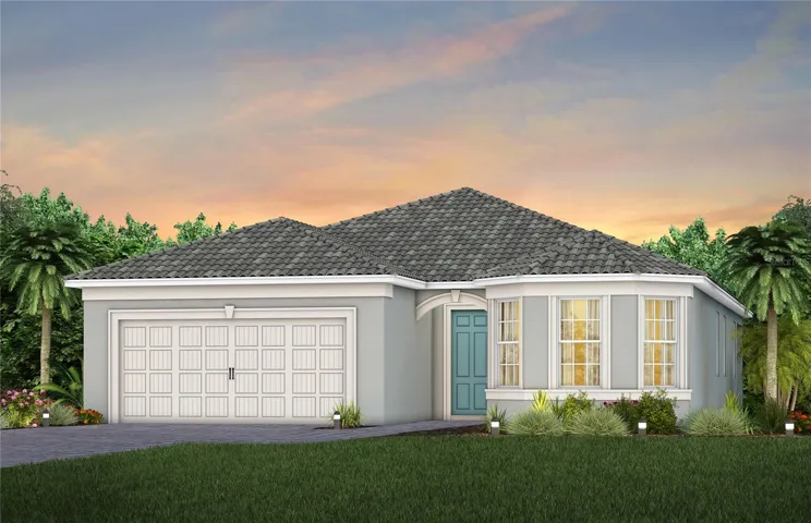 Exterior Design. Artistic rendering for this new construction home. Pictures are for illustrative purposes only. Elevations, colors and options may vary.