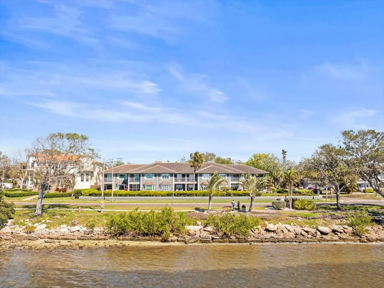 View of Condo Building from the water