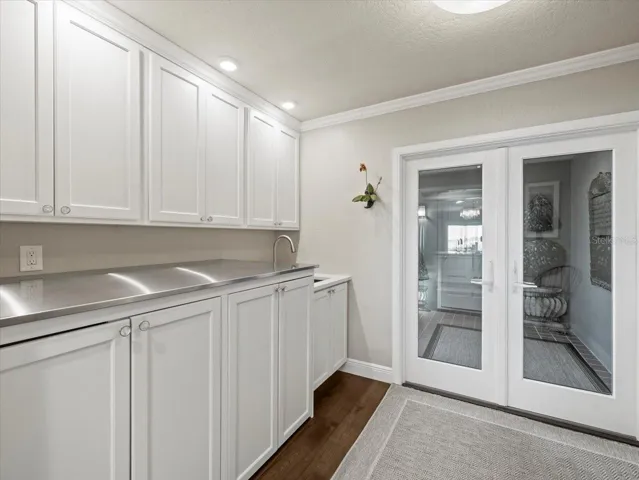 Another double door access to Courtyard and garage