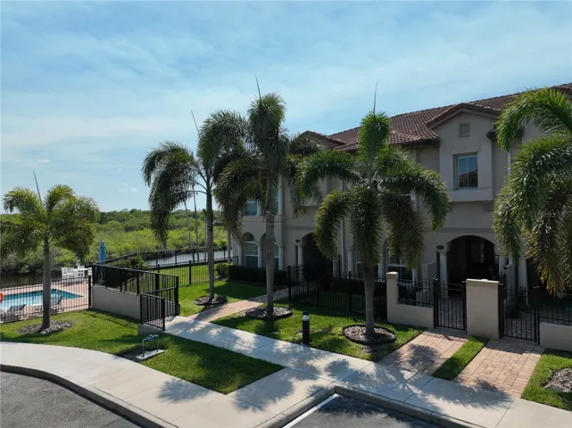 Front of Unit close to Pool & Creek