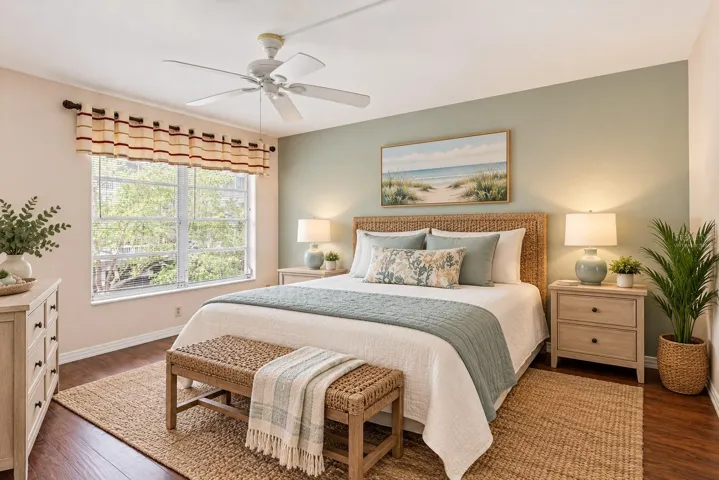 Virtually Staged Primary Bedroom