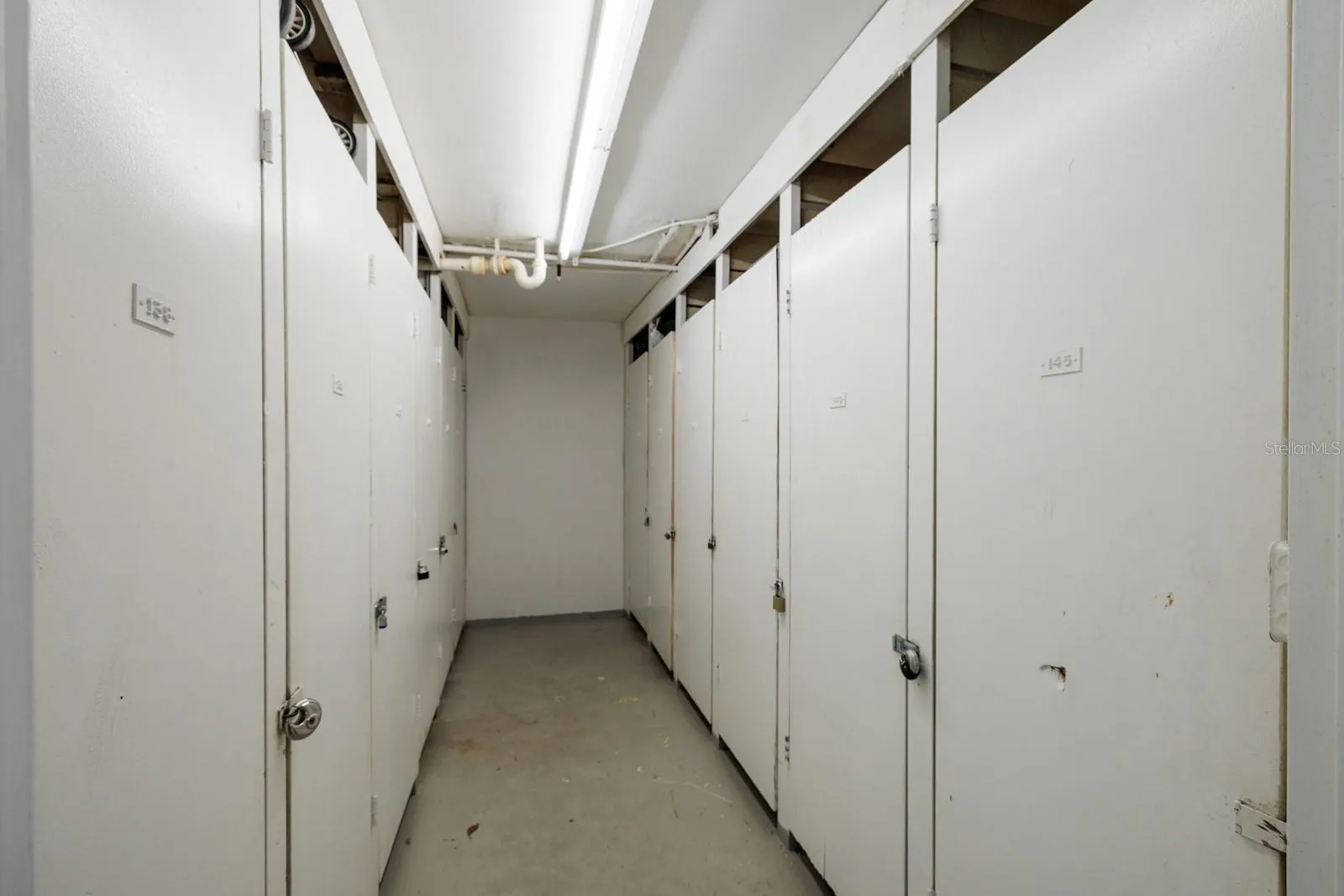 Large outside private storage closet on unit floor by the elevator.