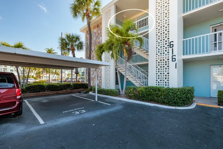 Carport #33 is below the unit.