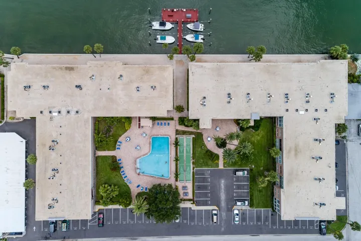 South Pool &amp; Pier w/boat slips.