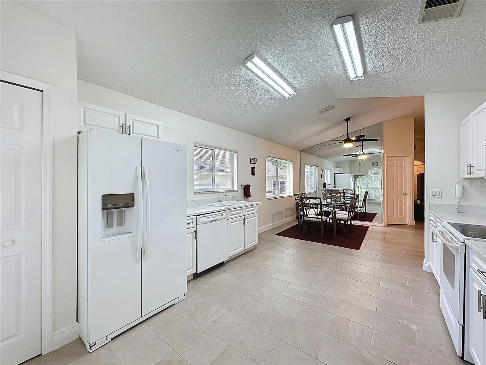 View from kitchen to Breakfast nook
