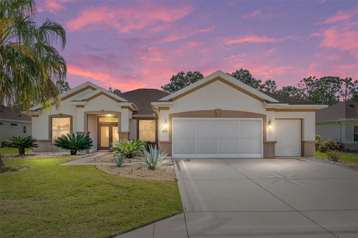 Twilight Front of Home