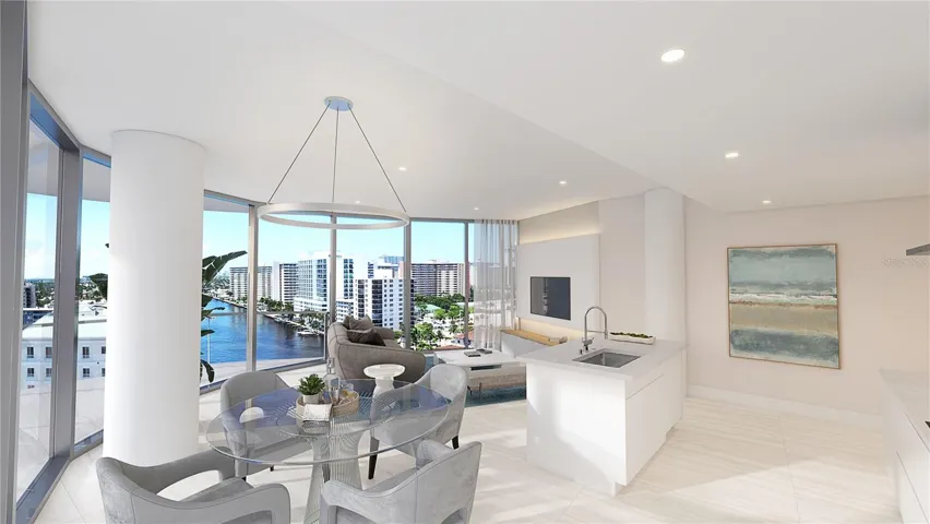 Artist's rendering view from unit