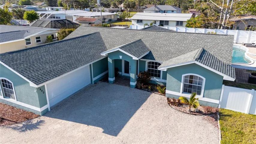 front of house with side entry garage