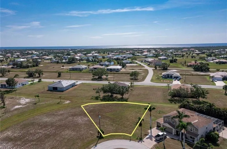 OVERSIZED, BURNT STORE LAKES LOT - Build your dream home here on over 1/4 acre. Claim your spot in paradise with this vacant lot in BurntStore Lakes, a growing, deed-restricted community. Watch out your backdoor for cranes, egrets & even the occasional bald eagle. Enjoy a serenesetting while maintaining access to all the area amenities including golf, boating, fishing, biking & so much more. Located on a quiet cul-de-sacstreet, the property offers city water & sewer. Neighborhood is comprised of a mix of custom-built homes along with other vacant home sites.Great location w/quick & easy access to Punta Gorda, North Fort Myers & Cape Coral via I-75, US41 or the Burnt Store Rd corridor. Very close toBurnt Store Marina - eat at Cass Cay, the waterfront restaurant overlooking the marina & docks of Burnt Store Marina or grab a quick bite atnearby Linkside Cafe. Burnt Store Lakes amenities include a community park on Spoonbill Lake w/playground & restrooms plus a canoe/kayaklaunch on Bear Branch Creek