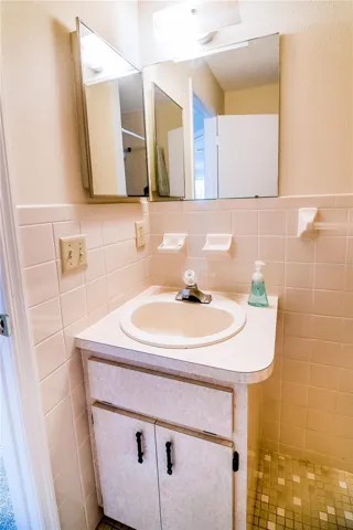 Primary bath single vanity