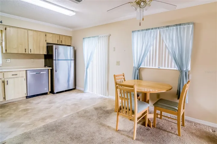 Kitchen and dining area