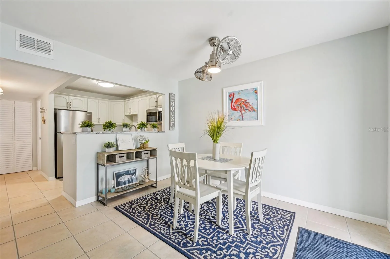 Dining space with open-concept layout