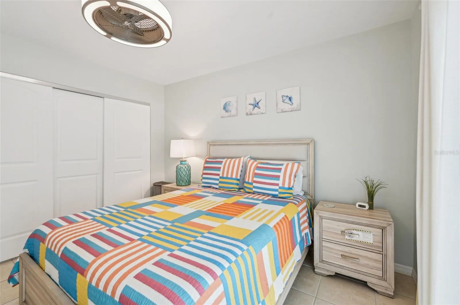 Primary bedroom with comfortable layout
