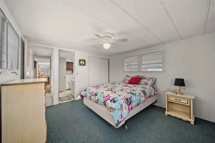 MASTER BEDROOM WITH ENTRANCE INTO BATHROOM