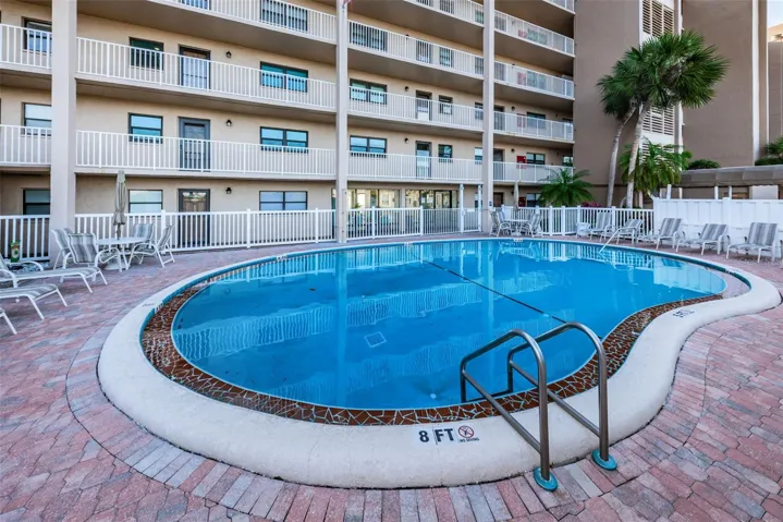 pool with plenty of seating
