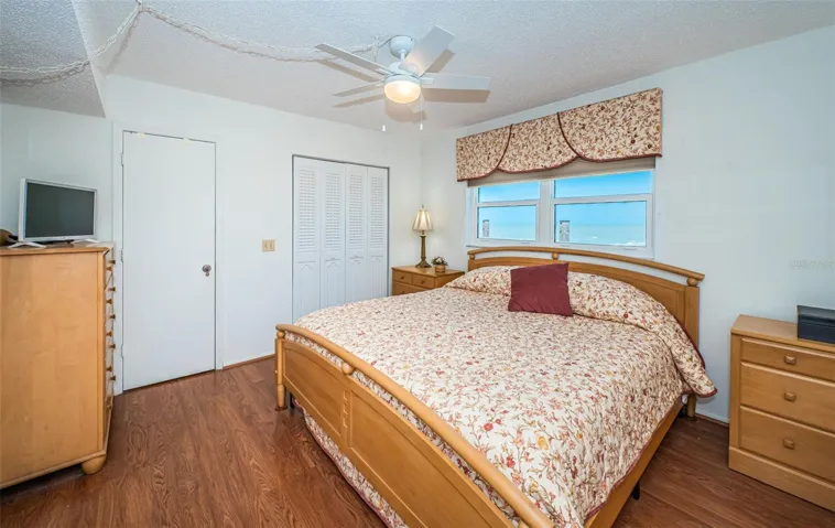 Primary Bedroom 2 closets (one walk in with key lock)