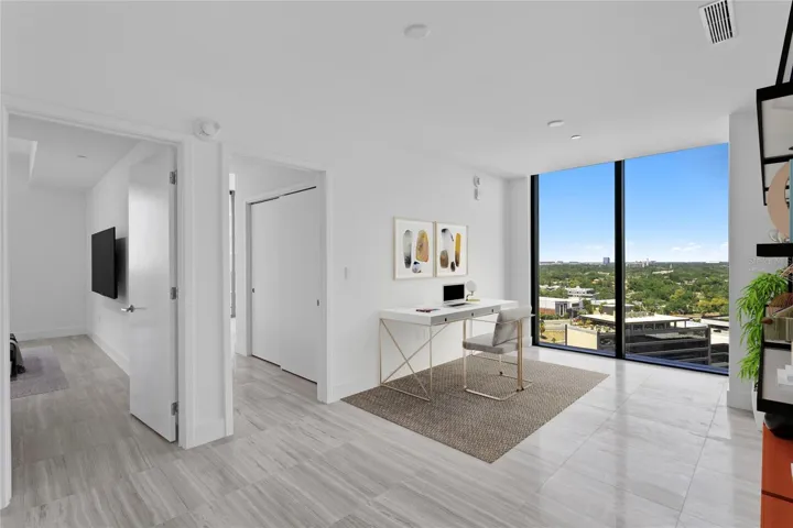 Virtually Staged - Office looking into bedroom