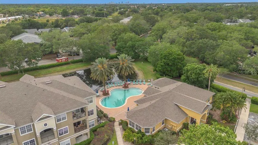 Aeriel view of clubhouse