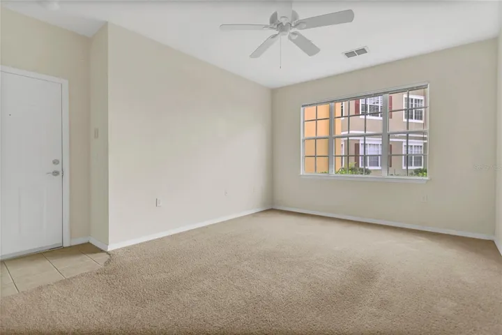 Living room overlooking playground