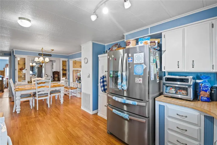 kitchen and dining room
