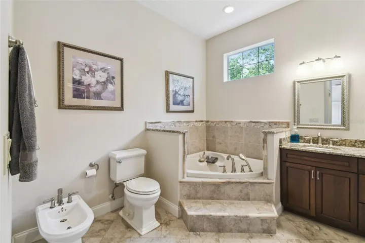 Another view of the owner's suite that include a bidet.