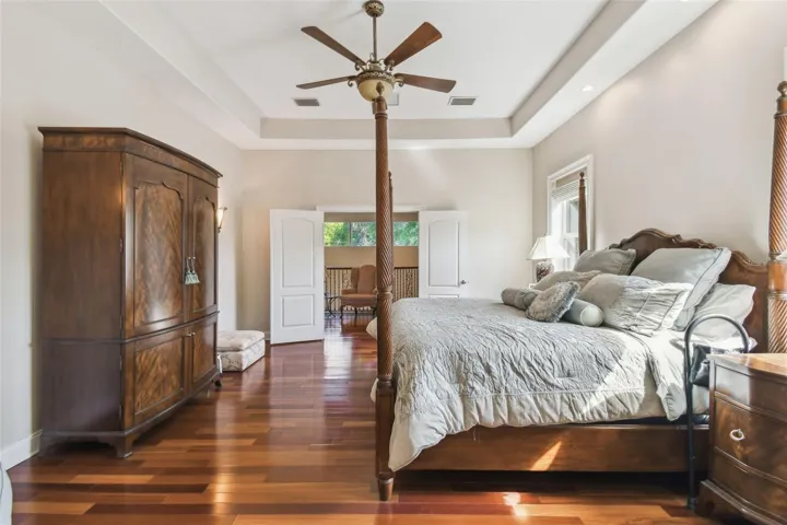 View from the 2nd floor Owner's Suite through double doors to the sitting area and office loft.