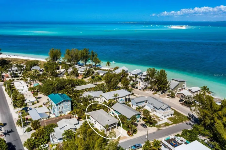 Aerial view towards Bean Point