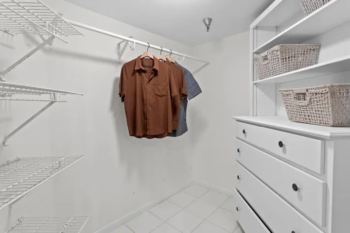 Primary closet