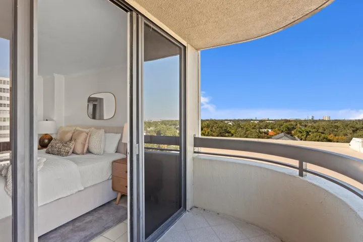 Balcony off primary bedroom