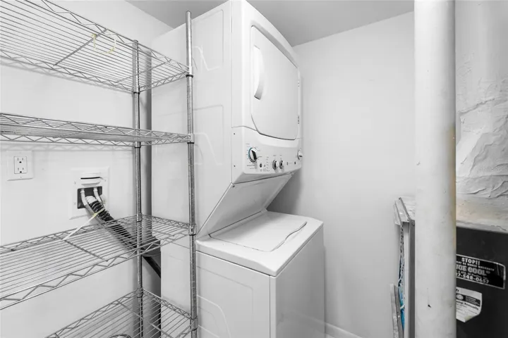 In-unit laundry room