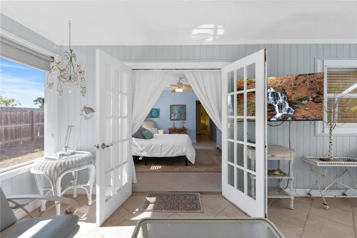French door to outdoor furnished patio