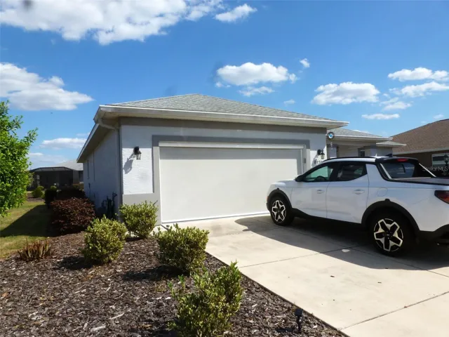 Garage View and Side Yard