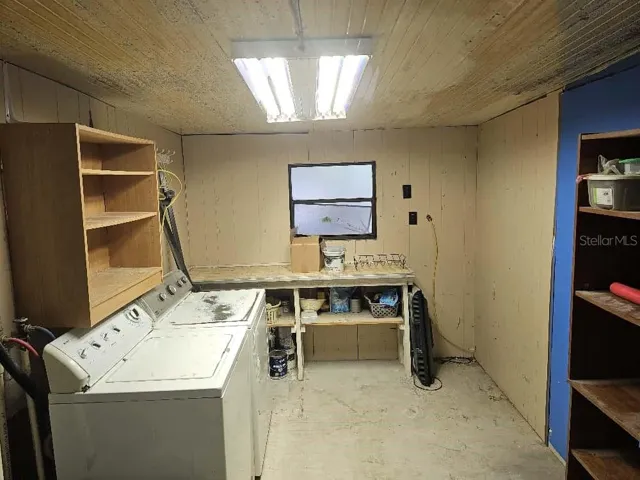 Laundry room also leads to third back bedroom