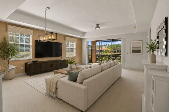 Virtually Staged Living Room