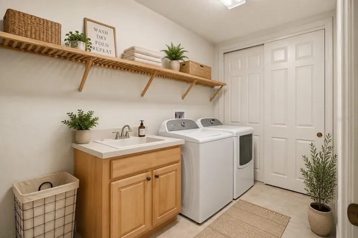 Virtually Stage Laundry Room