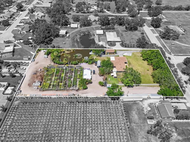 South side of property view
