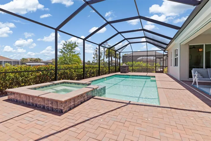 Enjoy the heated spa.