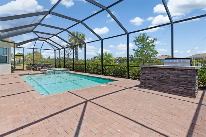 Expansive waterviews from pool area.