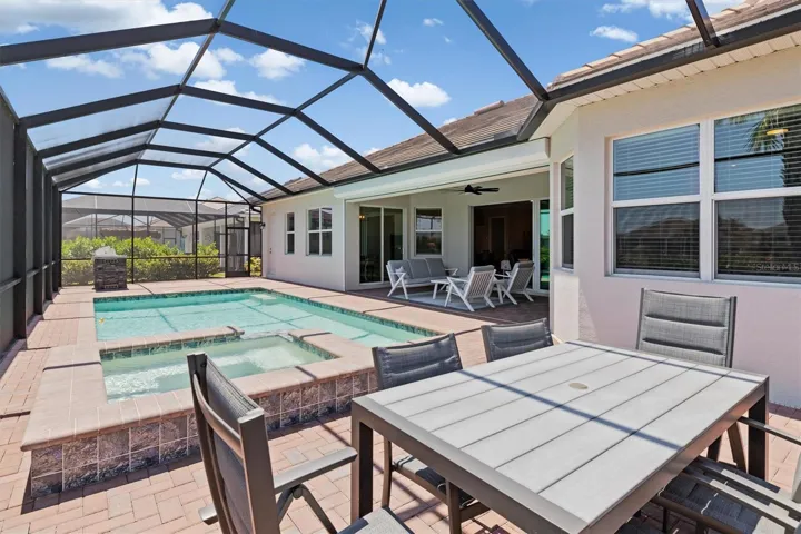 Room for outdoor eating and sunbathing.