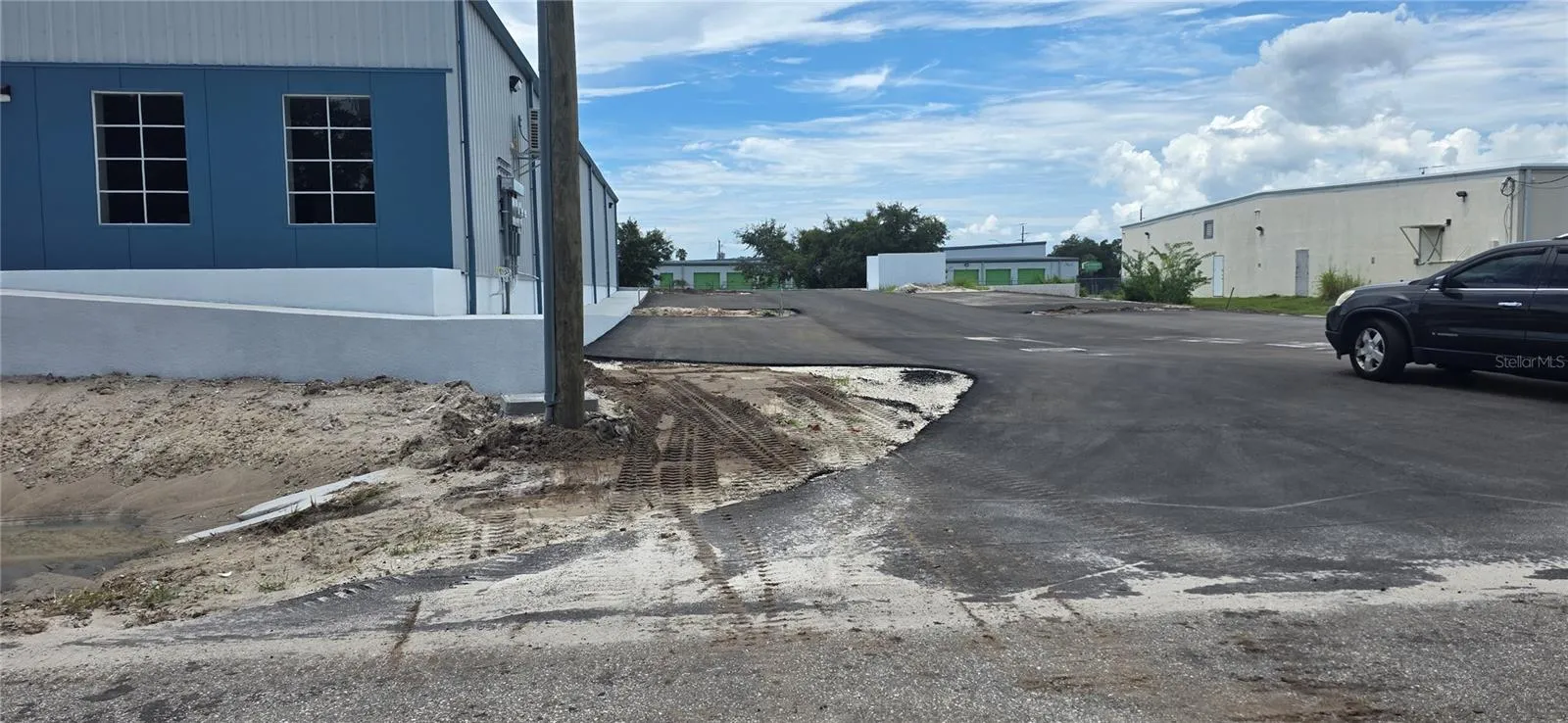 East driveway